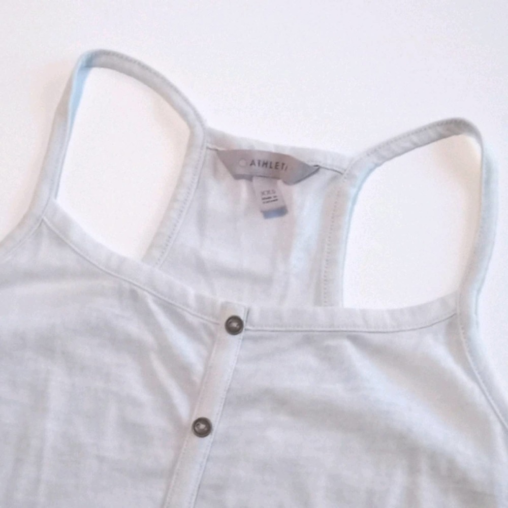 Athleta Light Blue Racerback Tank Top Size XXS - Picture 2 of 6